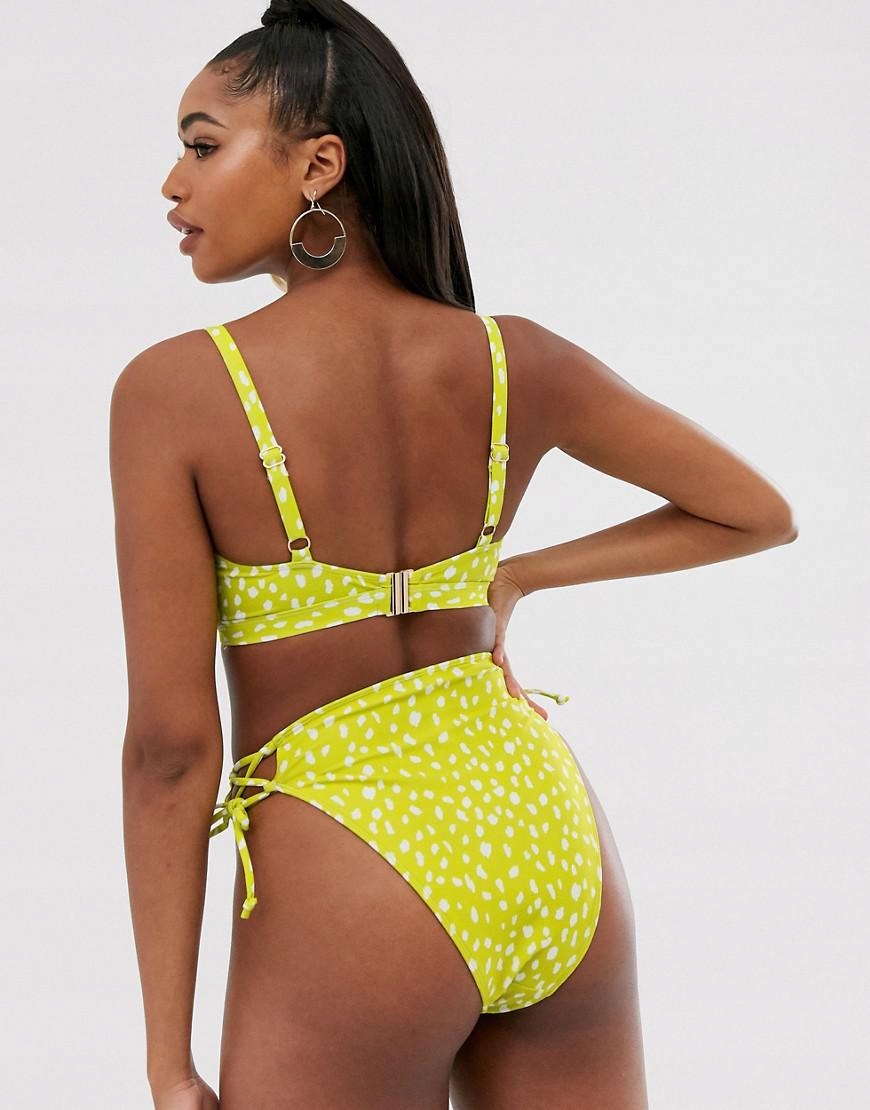 dół od bikini wiązanie print