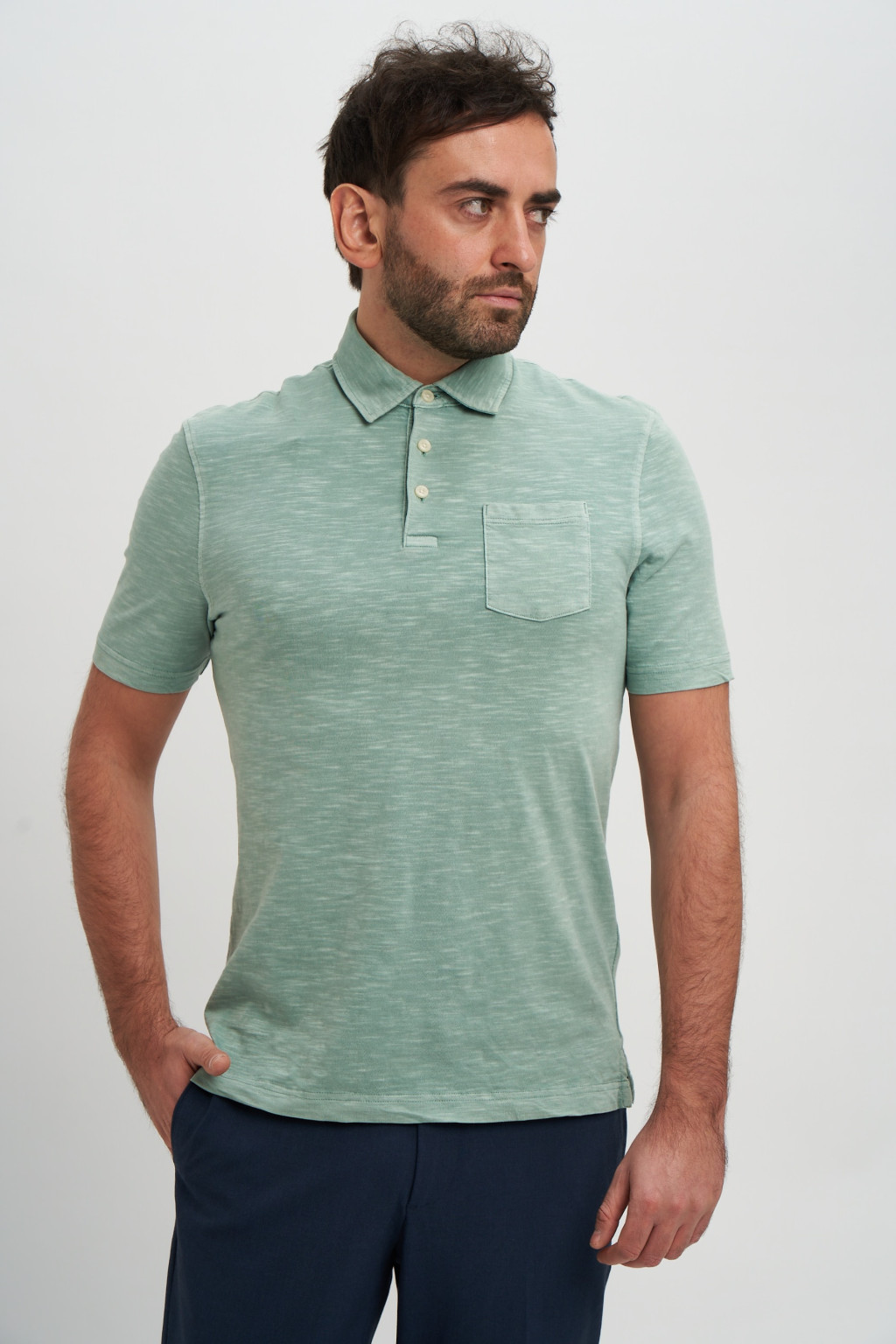 BAWEŁNIANA KOSZULKA POLO T28-4893M-J1