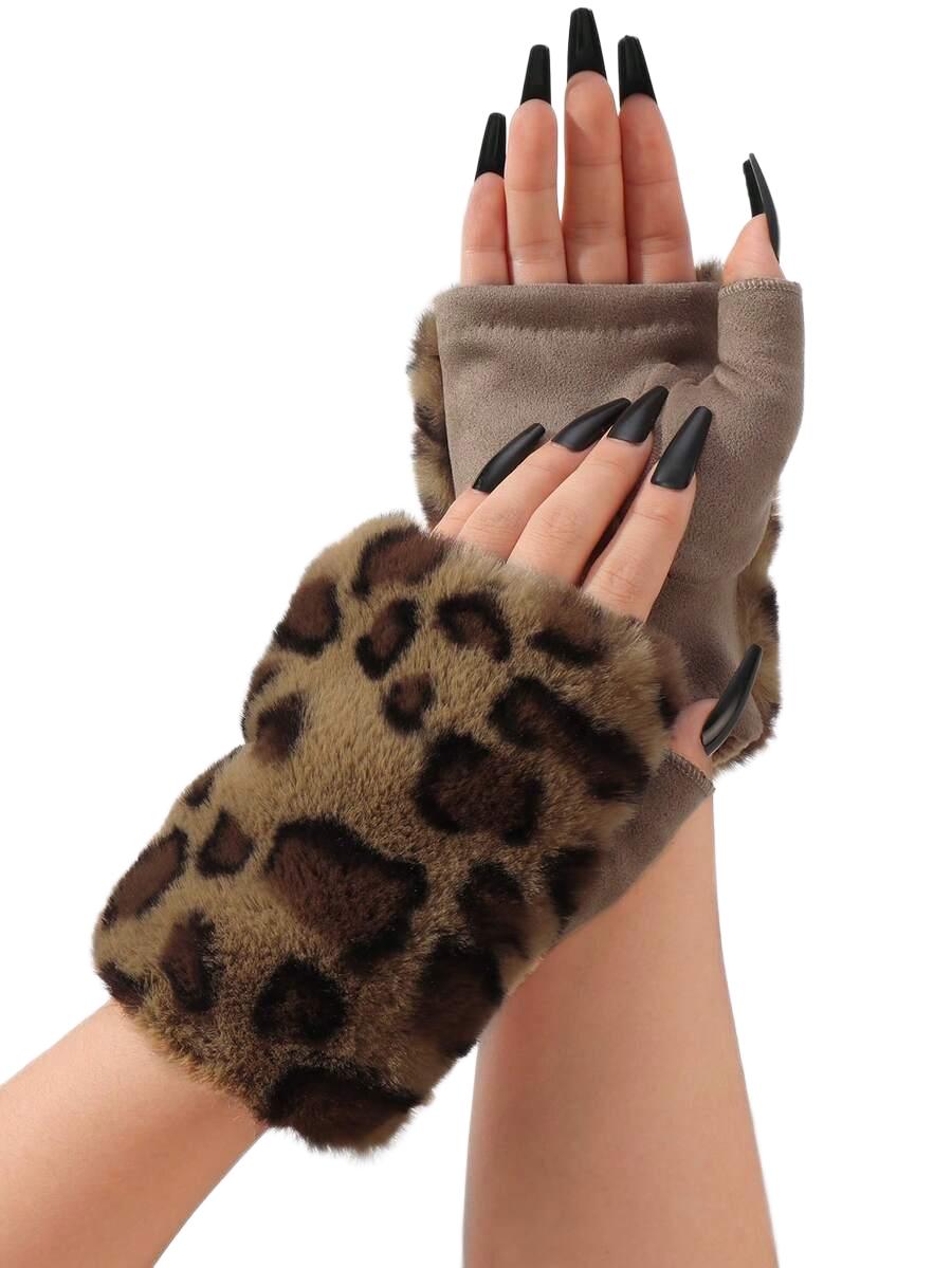 RĘKAWICZKI MITENKI animal print