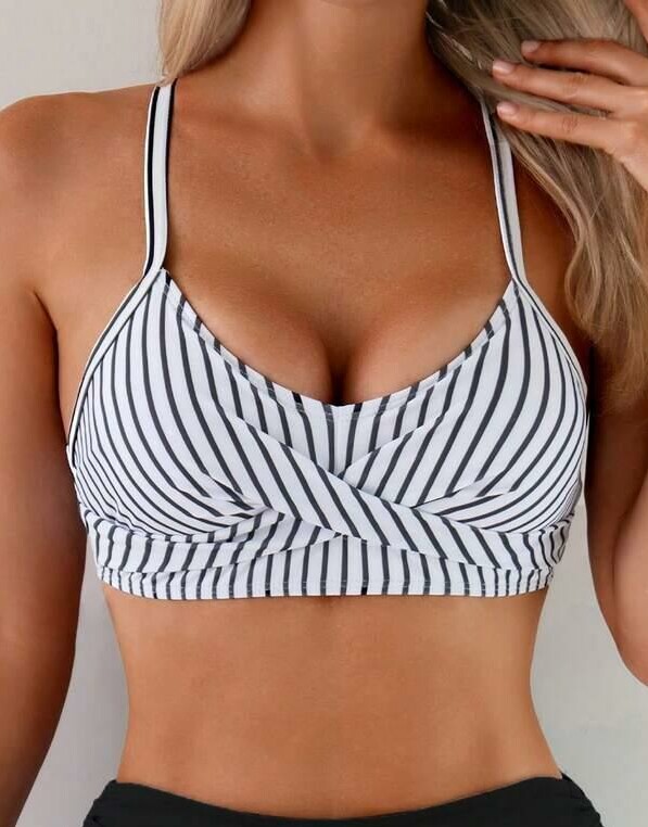góra od bikini wzór paski