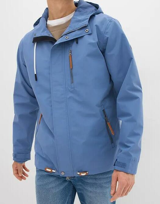 MĘSKA KURTKA SOFTSHELL Z KAPTUREM NA ZAMEK