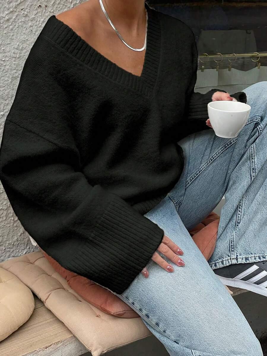 CZARNY SWETER BASIC