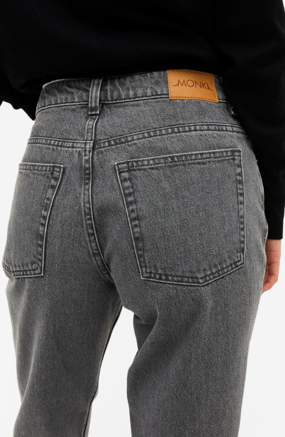 SZARE SPODNIE JEANS