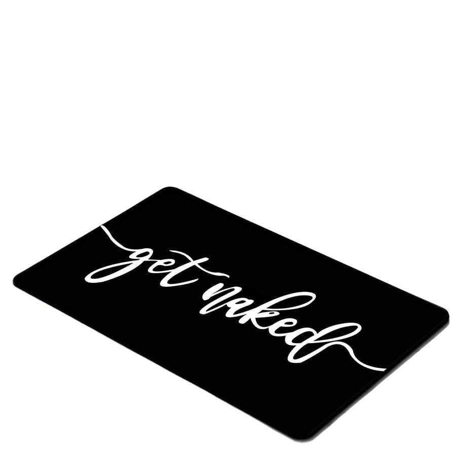 CZARNA WYCIERACZKA NAPIS