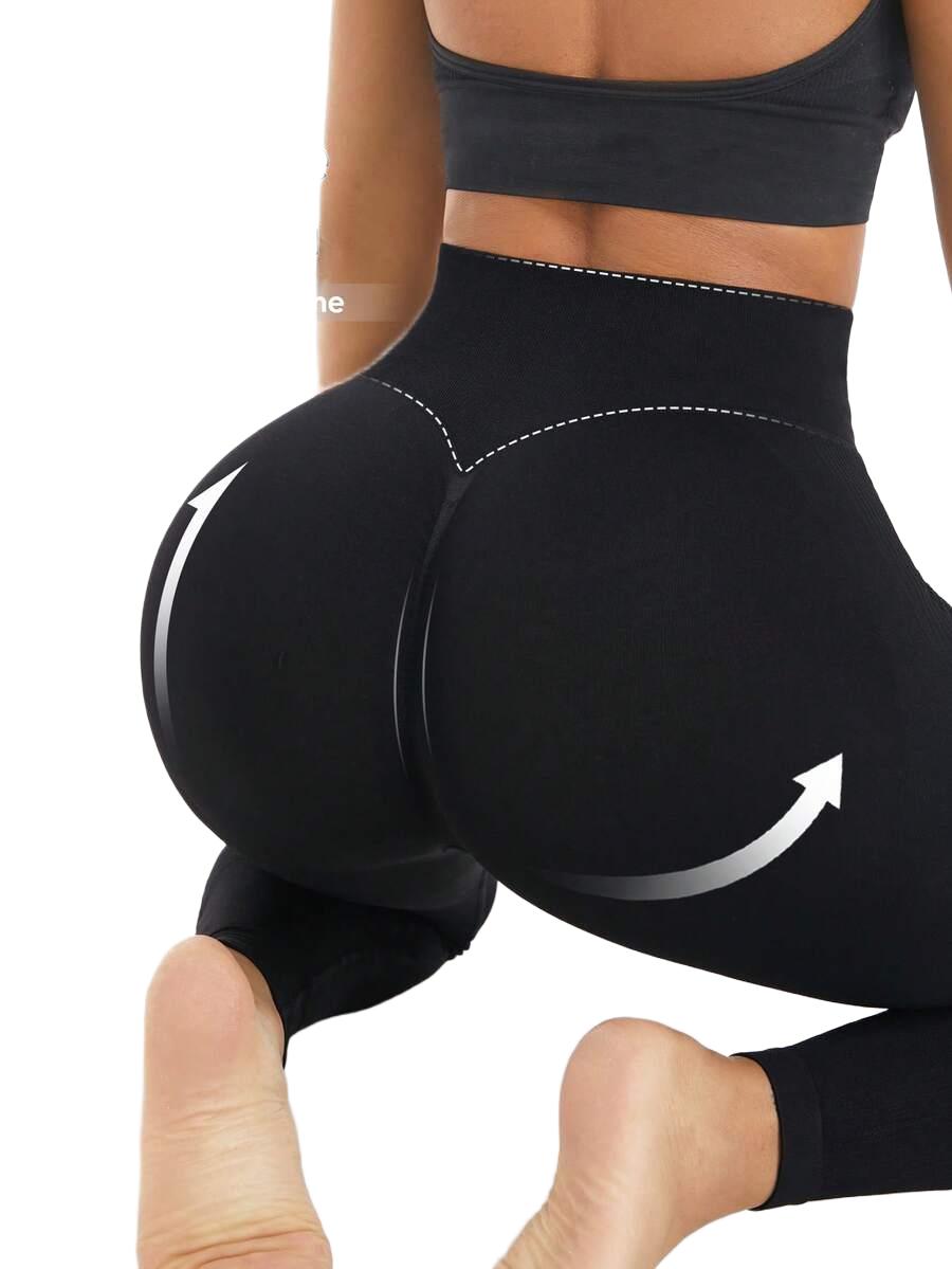 czarne sportowe legginsy