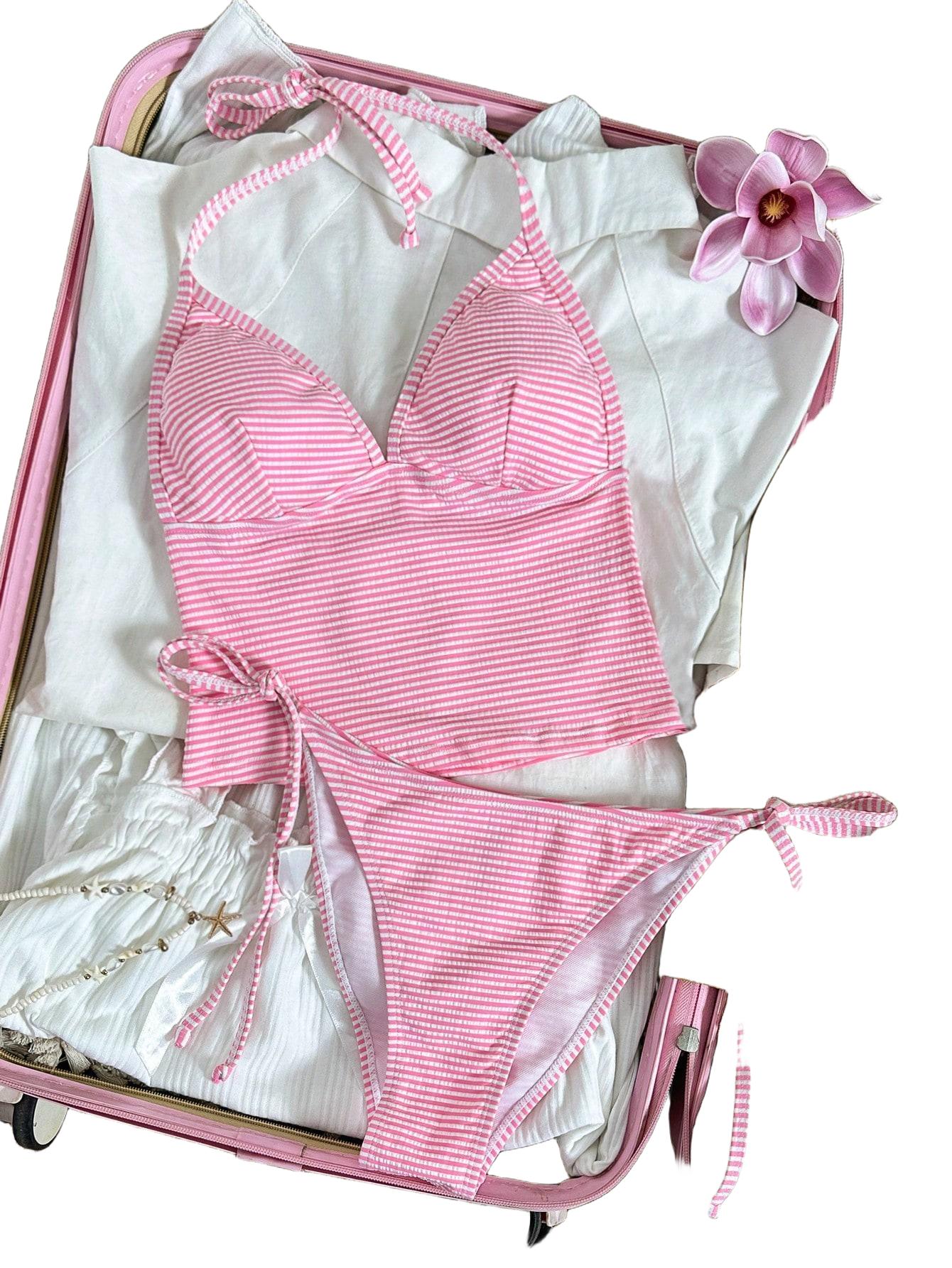 TANKINI DWUCZĘŚCIOWE W PASKI