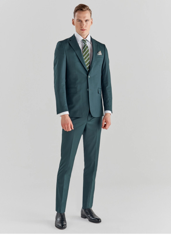 ZIELONE ELEGANCKIE SPODNIE 