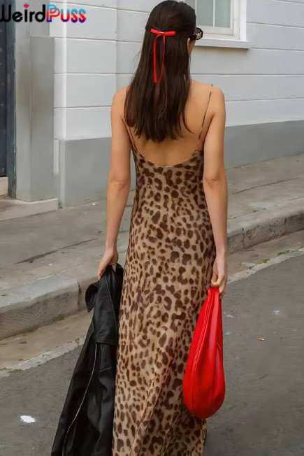 MAXI SUKIENKA ANIMAL PRINT