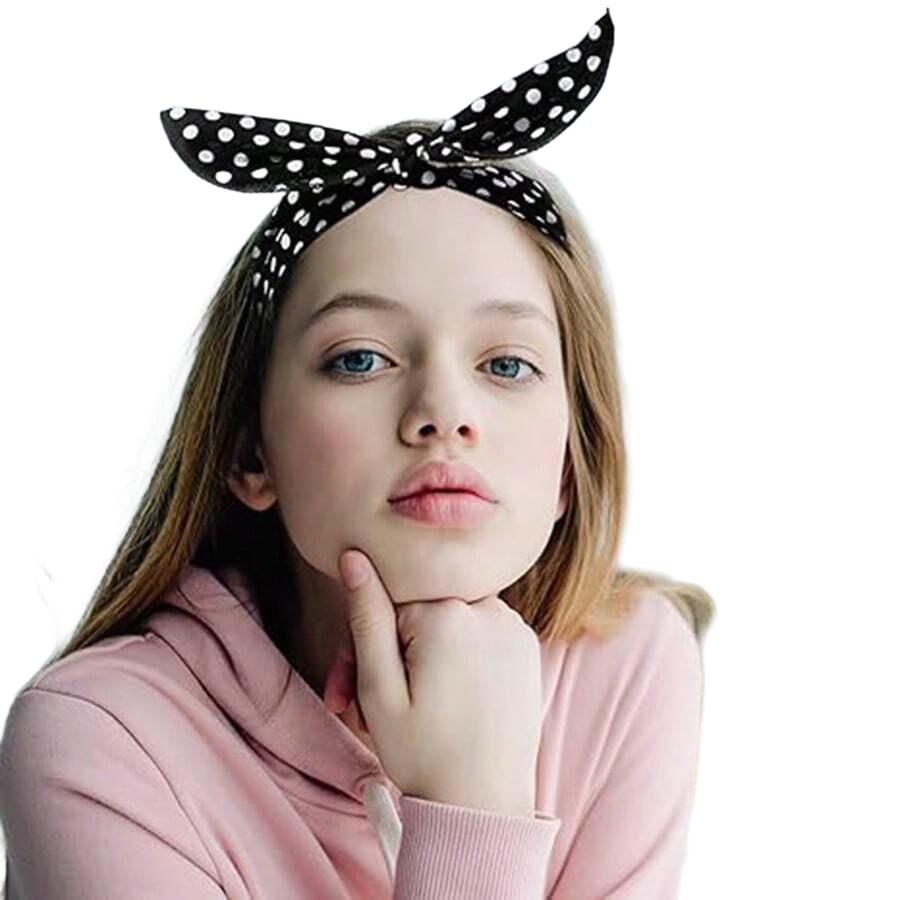 CZARNA OPASKA NA GŁOWĘ 