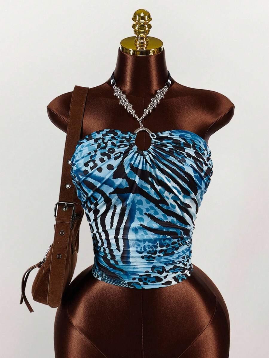 TOP ANIMAL PRINT