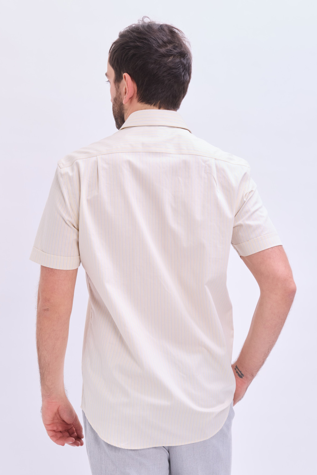 koszula krótki rękaw T11-2387K-SOFT YELLOW