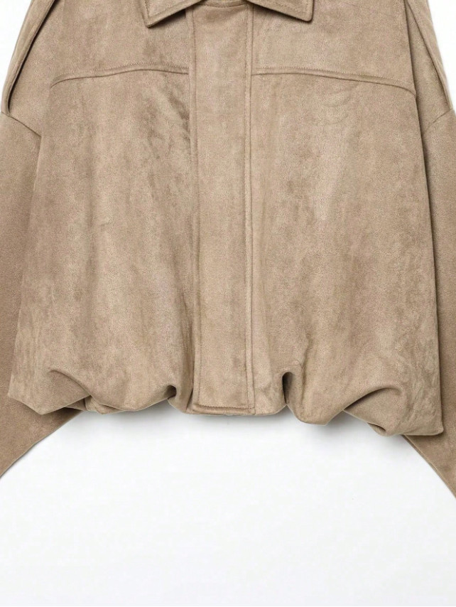 BRĄZOWA KURTKA BOMBER