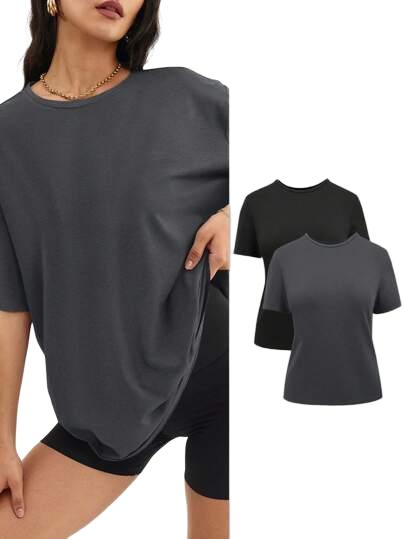 T-SHIRT KRÓTKI RĘKAW 2-PACK