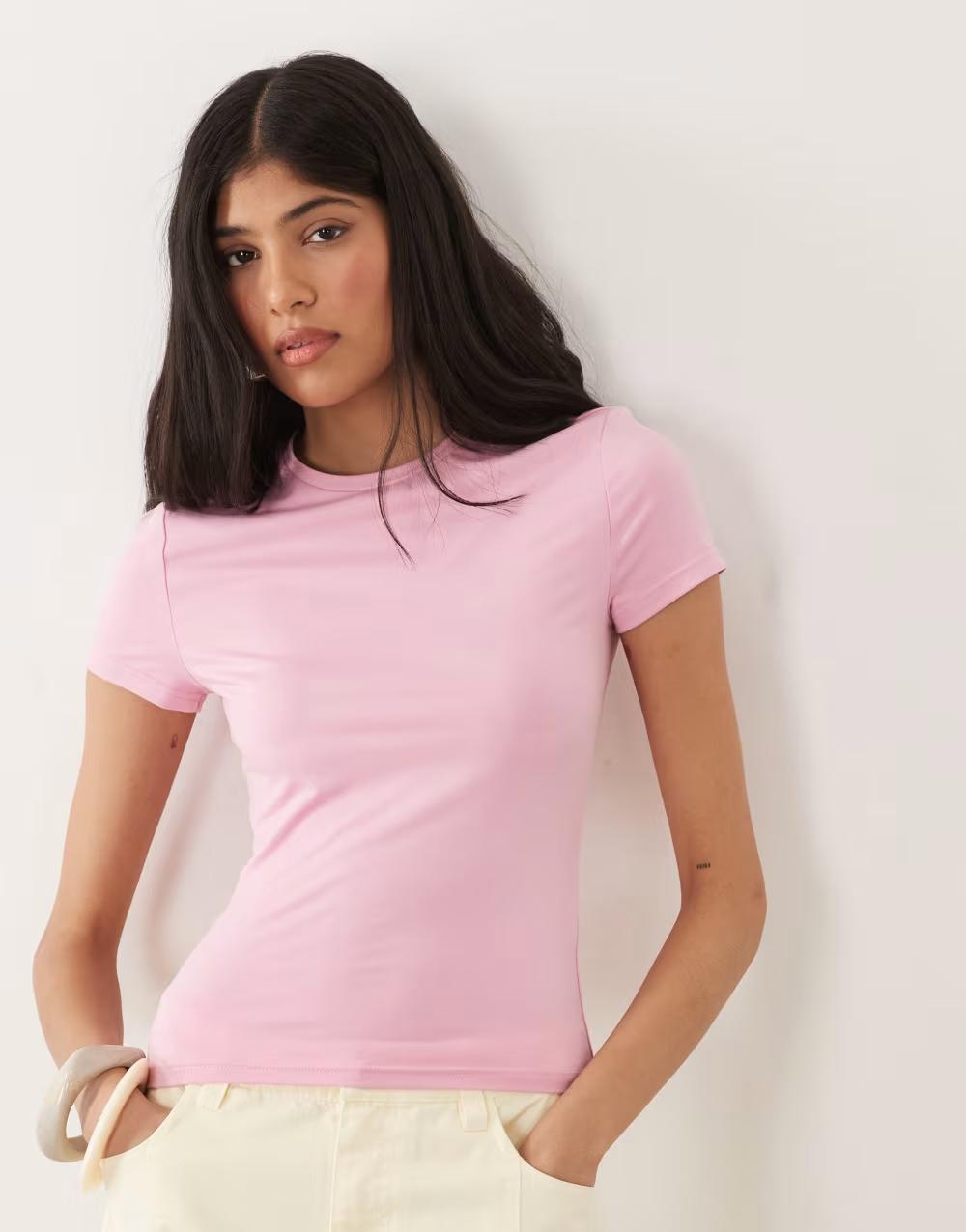 RÓŻOWY T-SHIRT basic