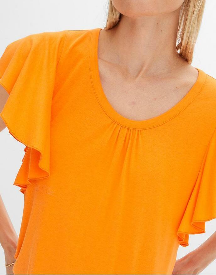 BLUZKA DAMSKA PLUS SIZE OKRĄGŁY DEKOLT 