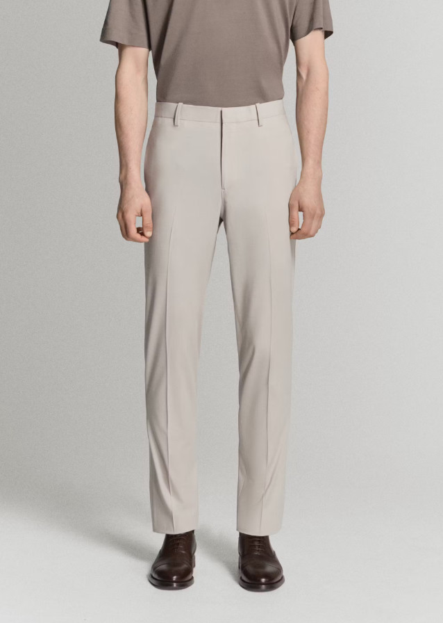 eleganckie spodnie garniturowe slim-fit