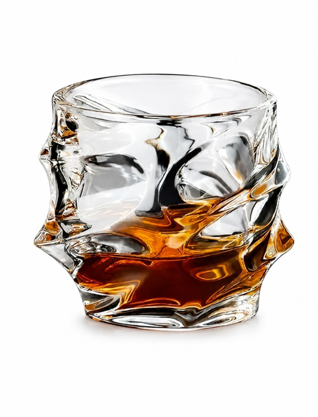 szklanki do whisky falowane tekstura 6-pack