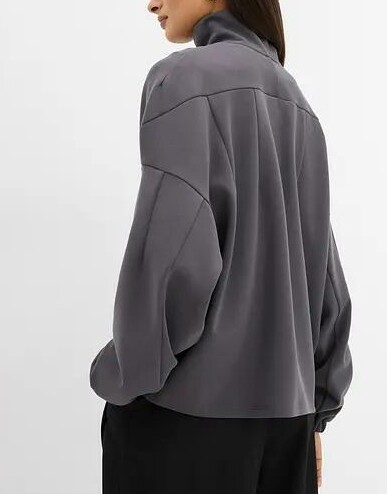 BLUZA OVERSIZE Z KOŁNIERZEM 