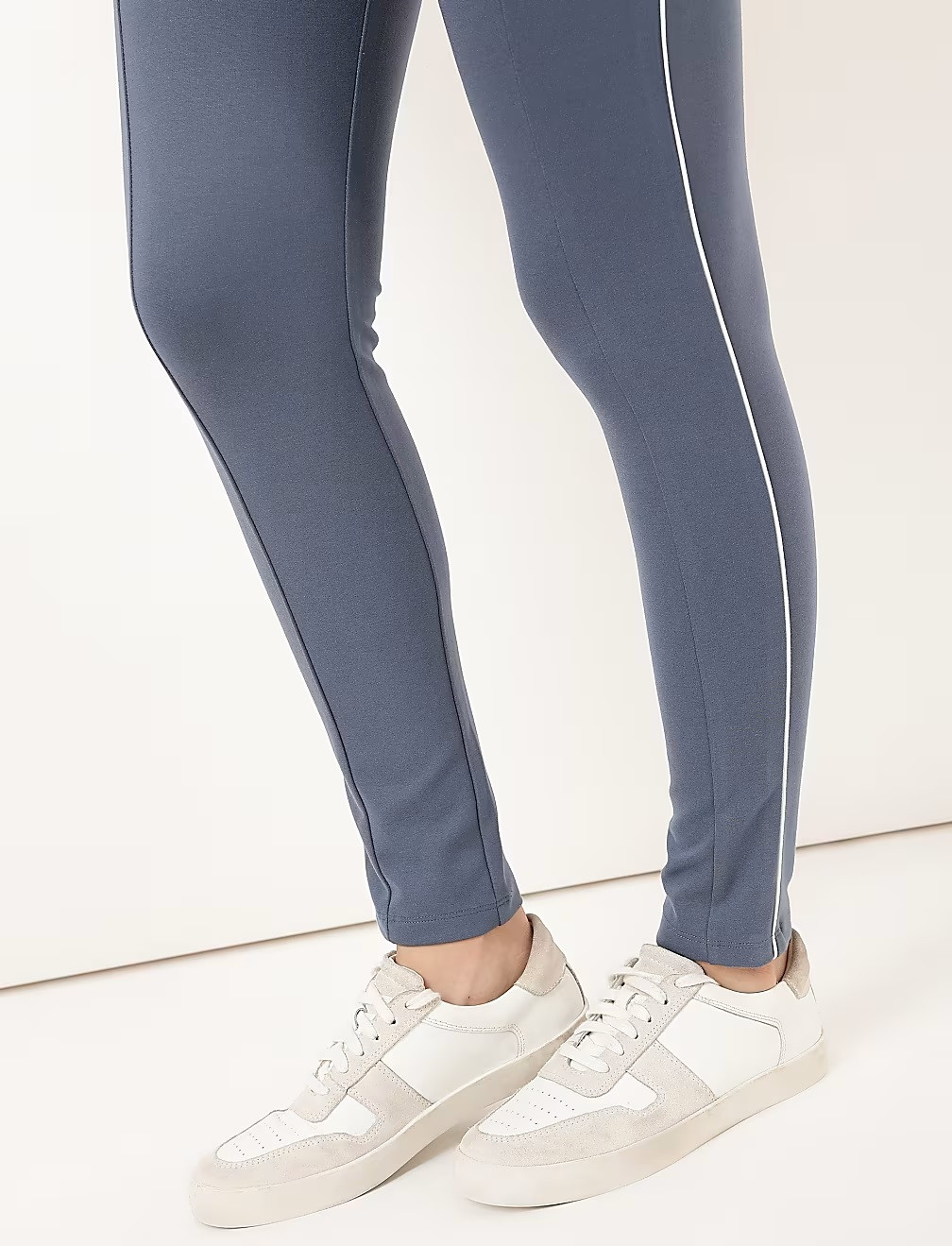 NIEBIESKIE LEGGINSY LAMPASY T59-4968K-BE