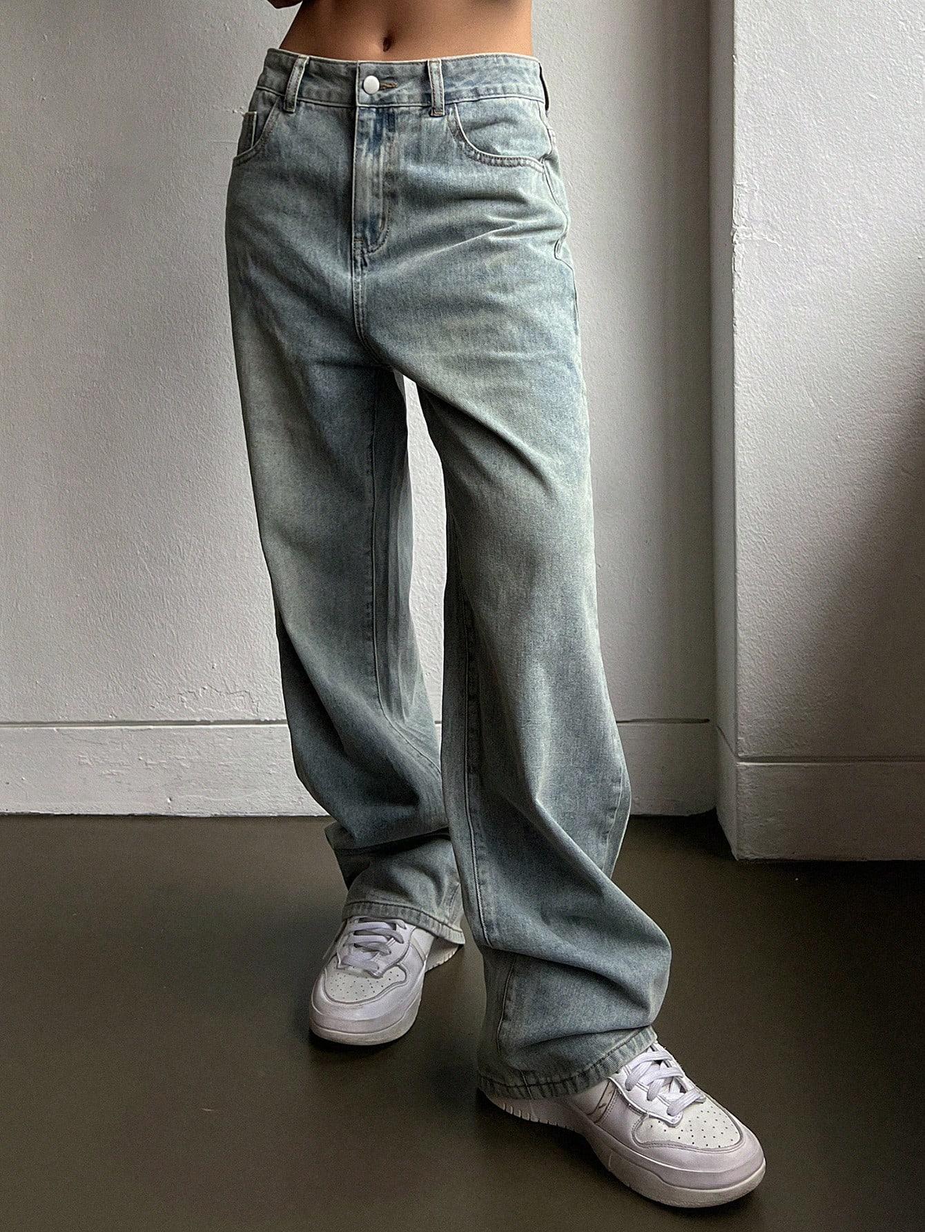 PROSTE SPODNIE JEANS