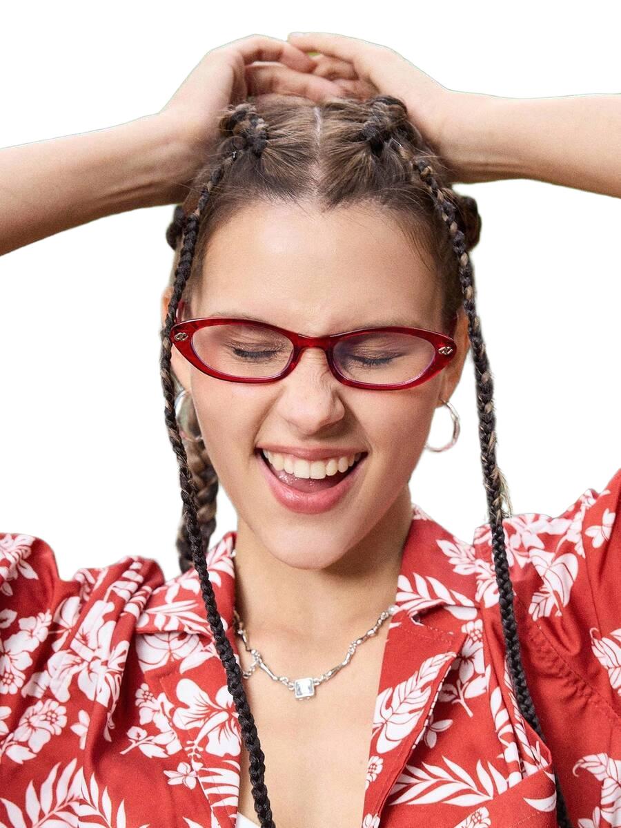 czerwone okulary zerówki 