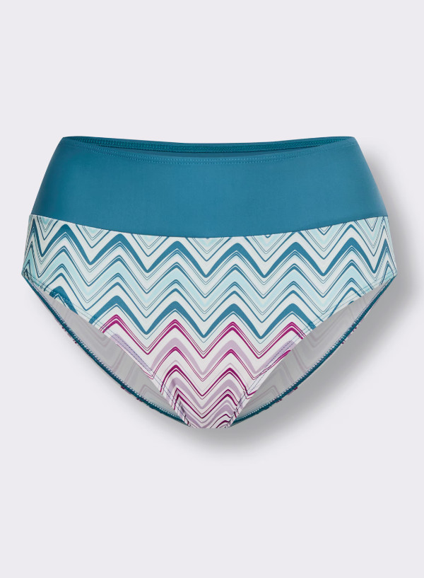 dół od bikini kontrast print