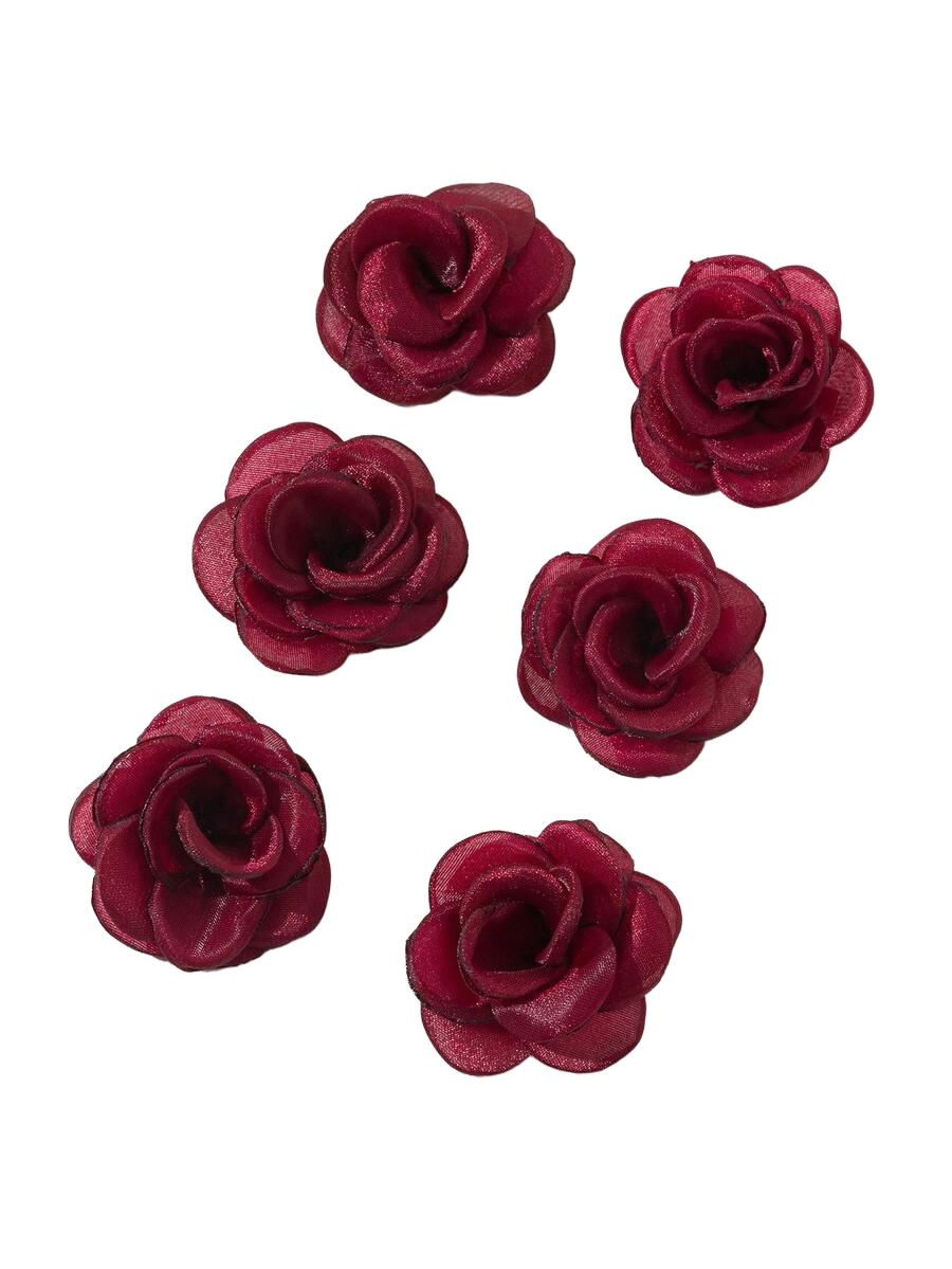 czerwone spinki kwiaty 6 pack