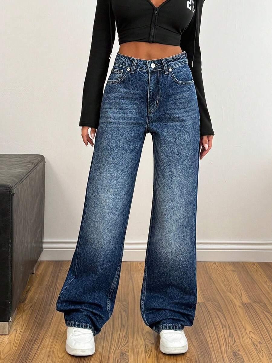 proste spodnie jeans
