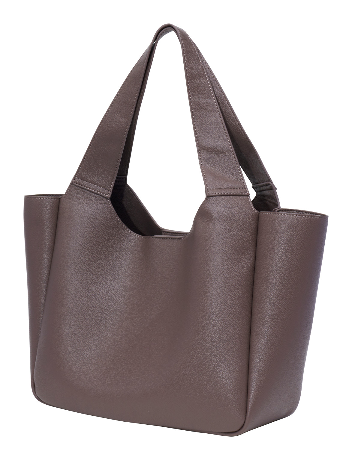 BRĄZOWA TOREBKA SHOPPER ARIANNA LOGO