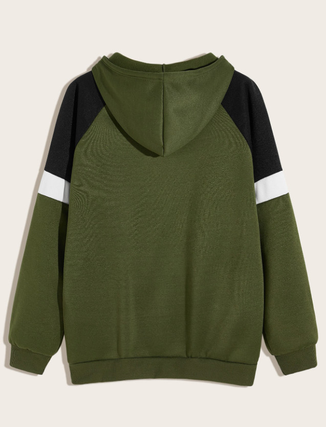 BLUZA z KAPTURem kontrast