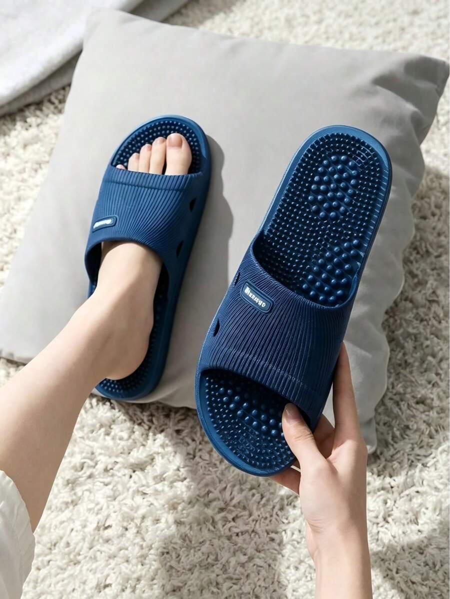 niebieskie klapki CASUAL