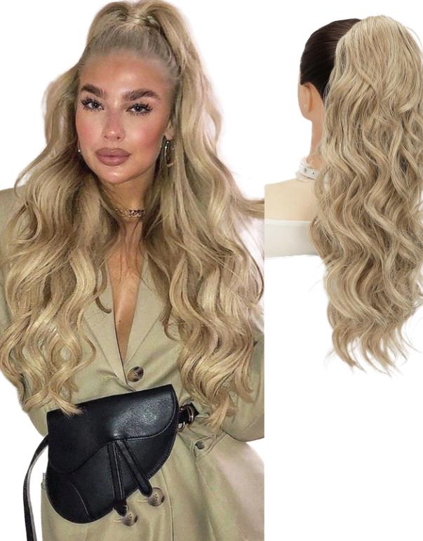 BLOND DOCZEPIANY KUCYK