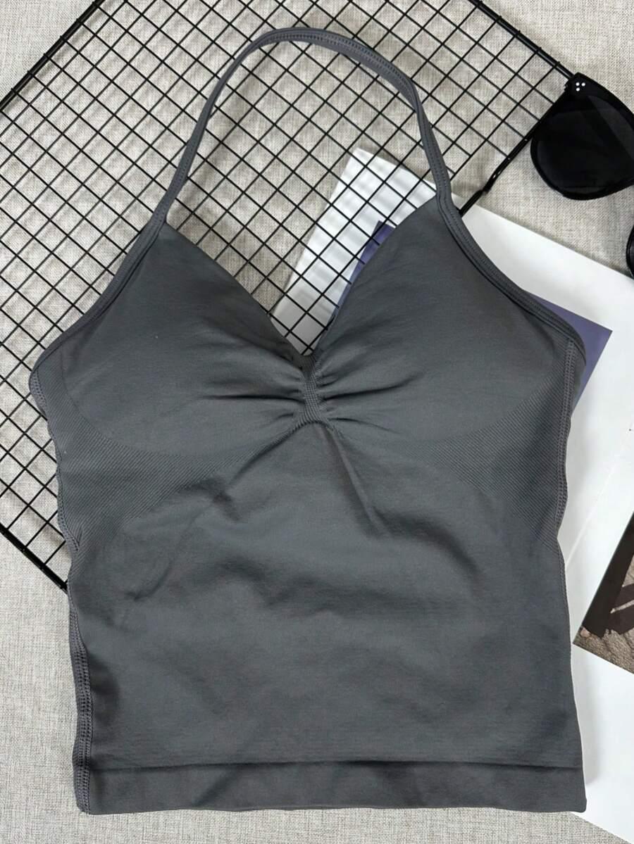 szary sportowy top