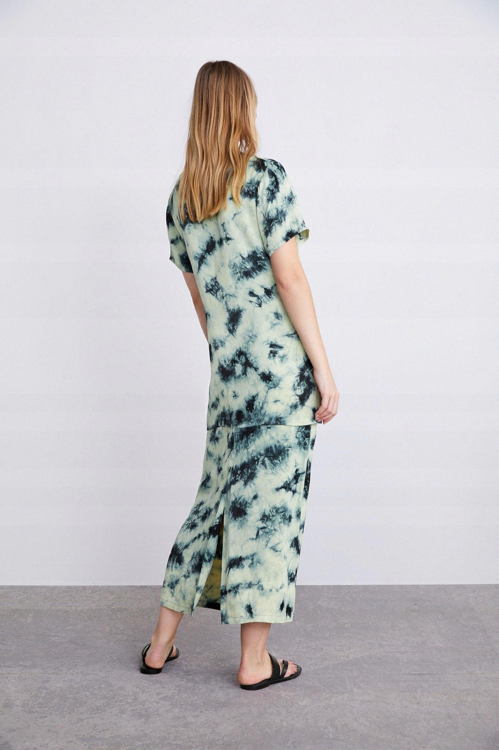 maxi spódnica wzór tie dye