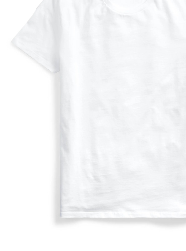 klasyczny biały t-shirt logo