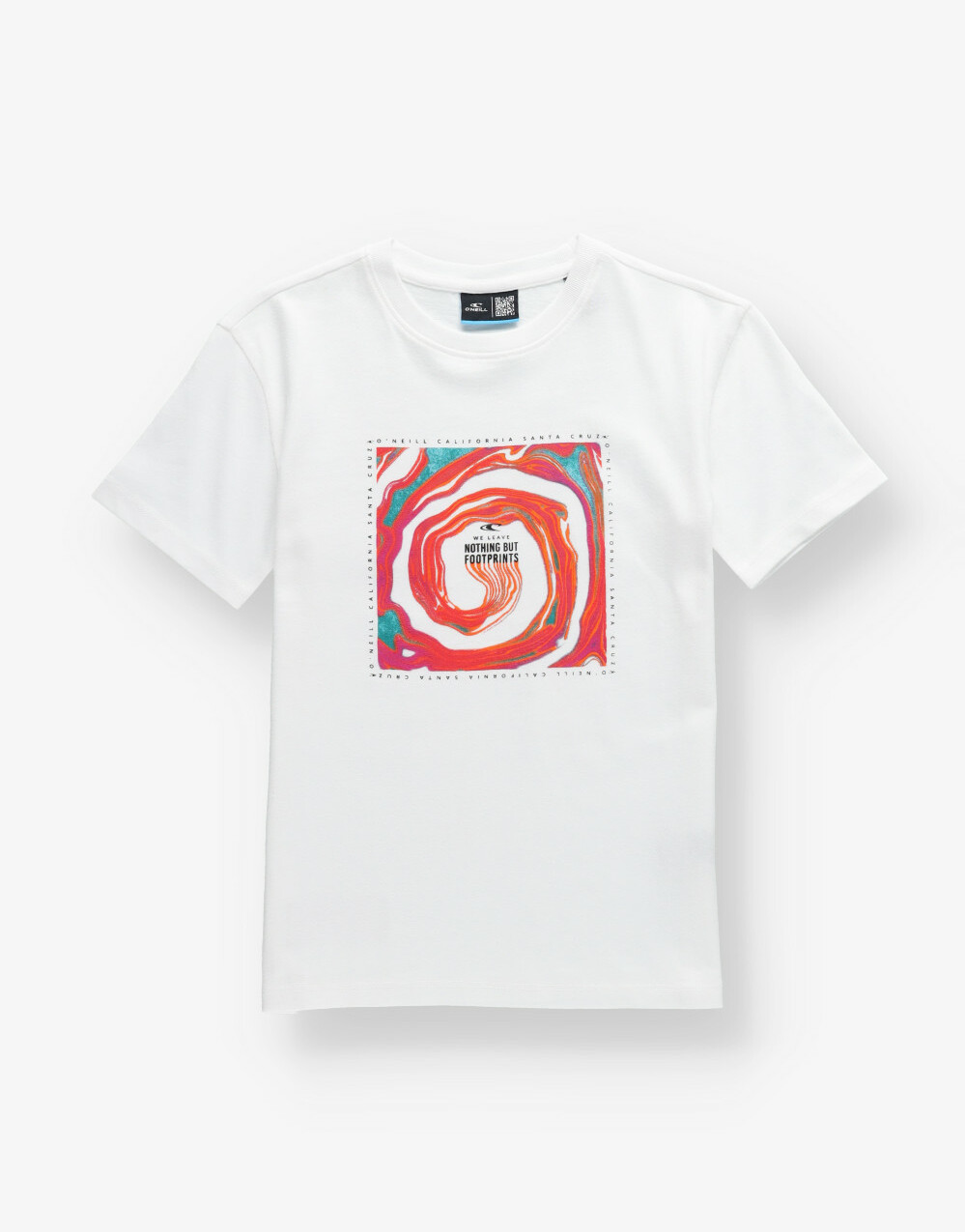 biały t-shirt print