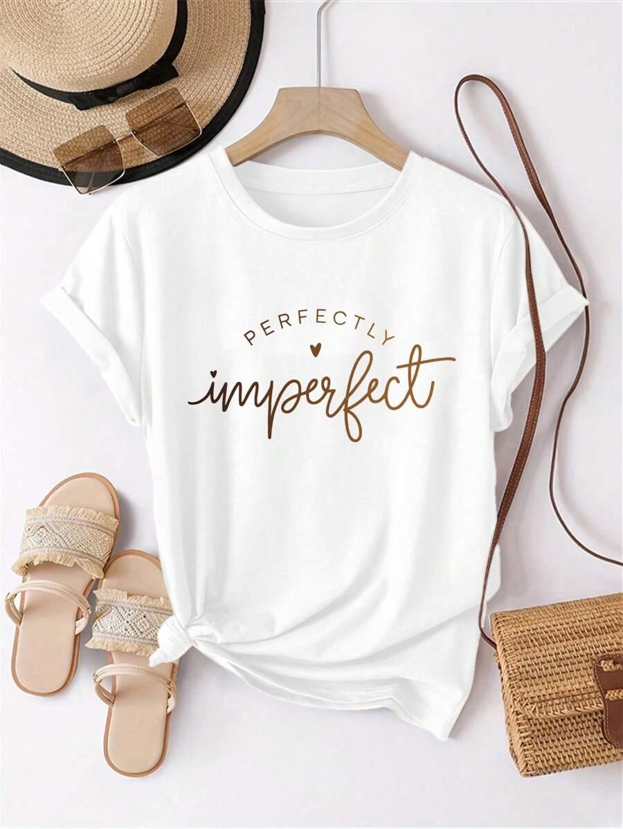 BIAŁY T-SHIRT NAPISY