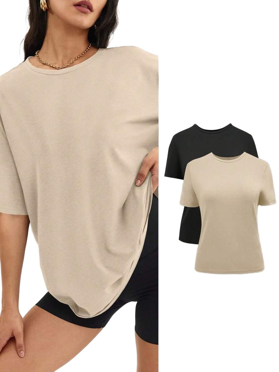 T-SHIRT KRÓTKI RĘKAW 2-PACK
