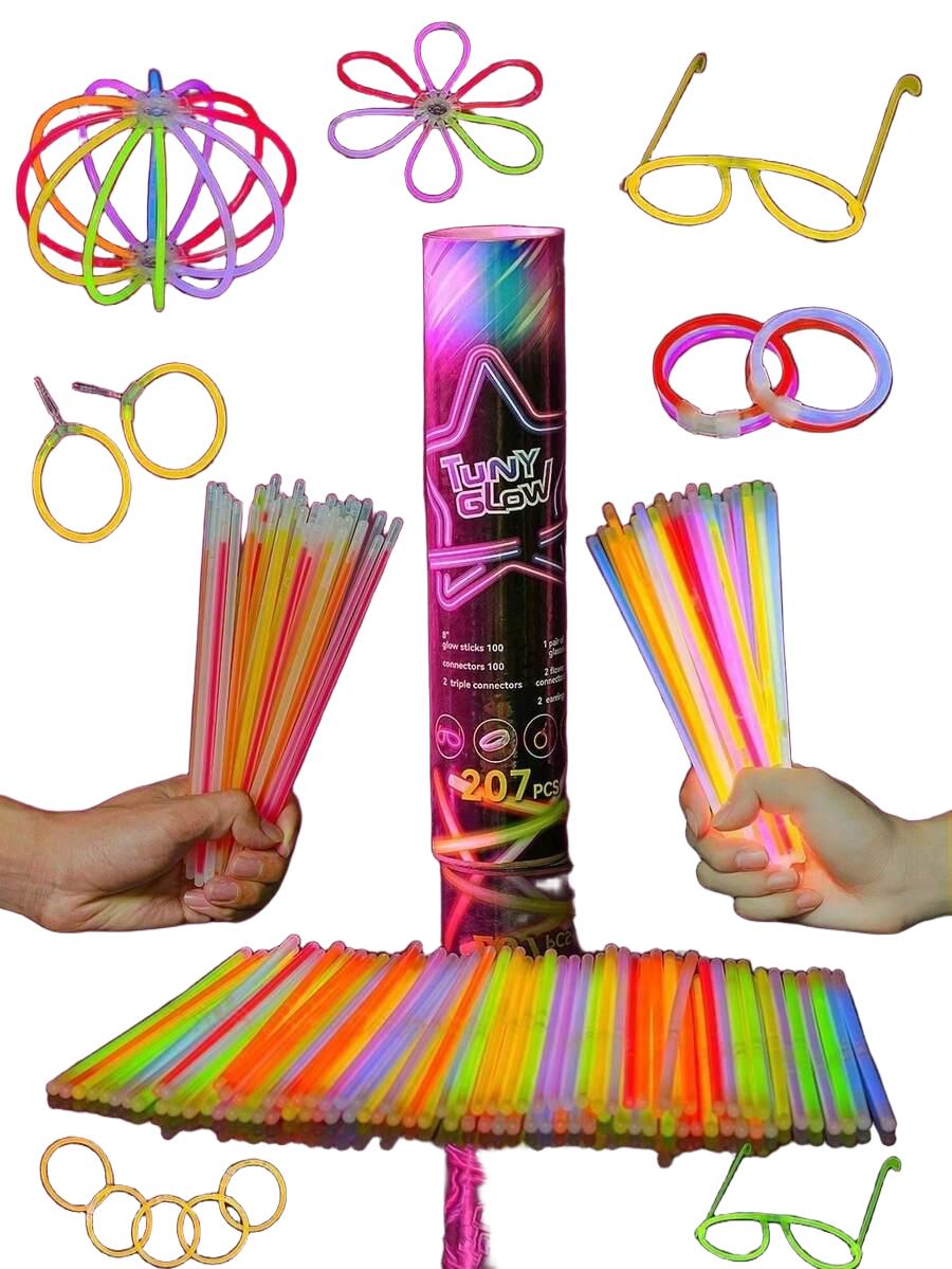 Świecące Bransoletki Fluorescencyjne 50szt