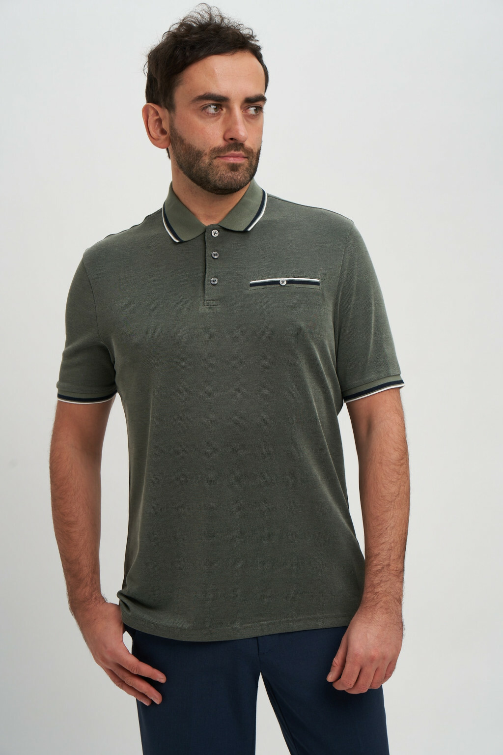KLASYCZNA KOSZULKA POLO GUZIKI T28-3312M-S7