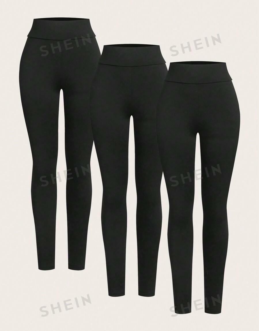 CZARNE KLASYCZNE LEGGINSY 