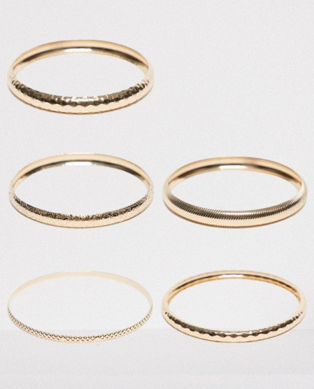 ZŁOTA BRANSOLETKA 5-PACK