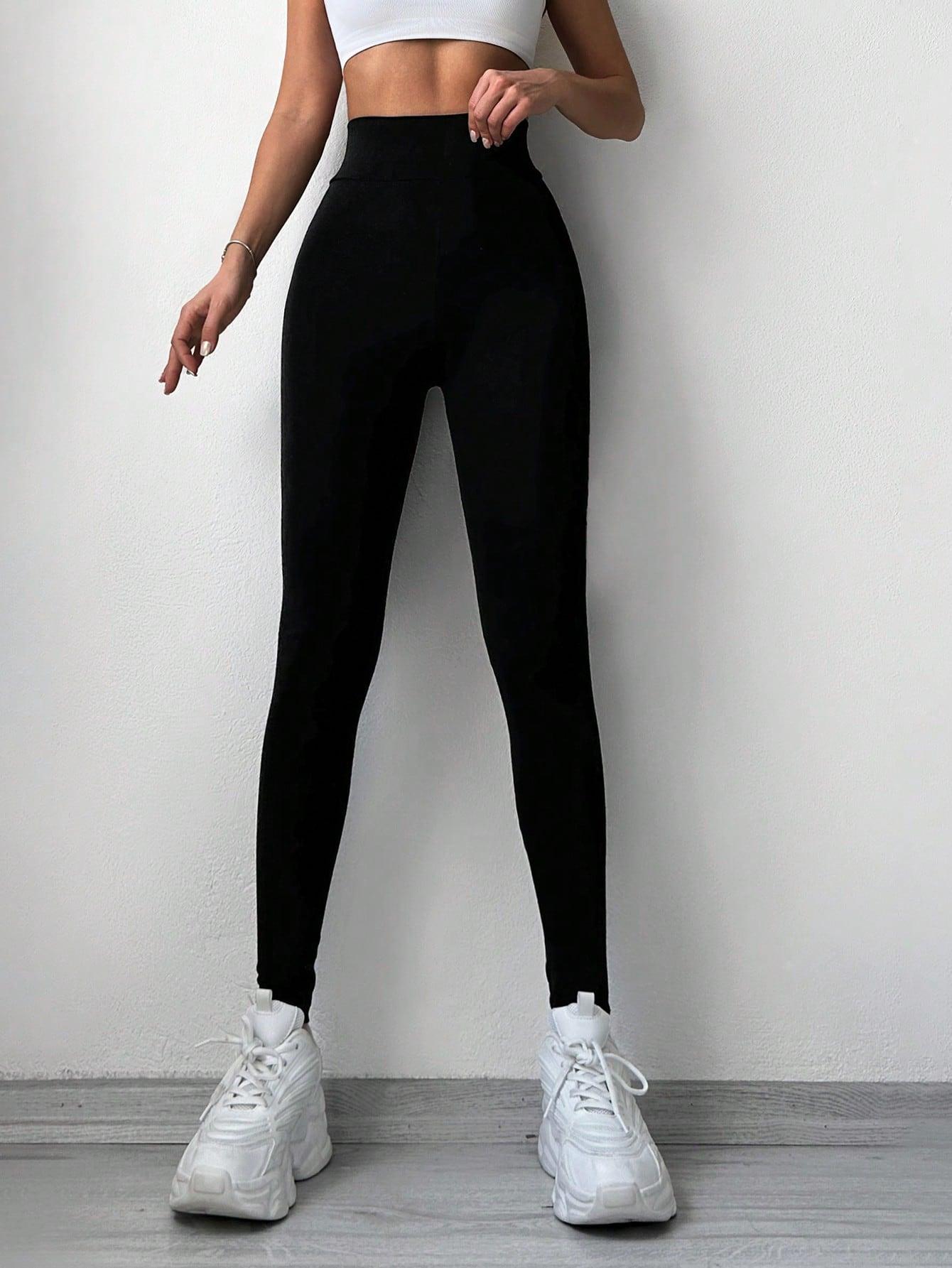 CZARNE KLASYCZNE LEGGINSY