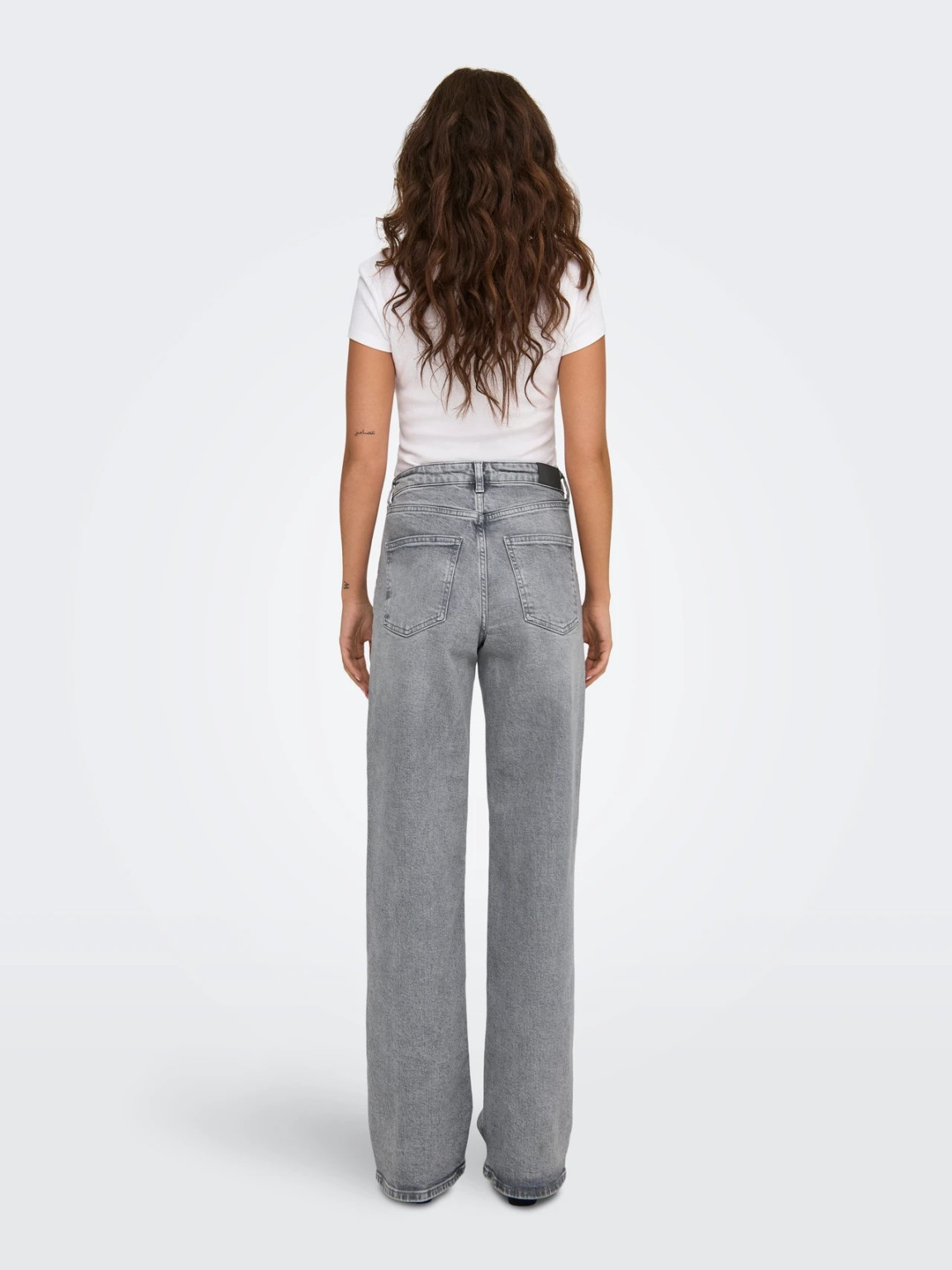 szerokie spodnie jeans wysoki stan