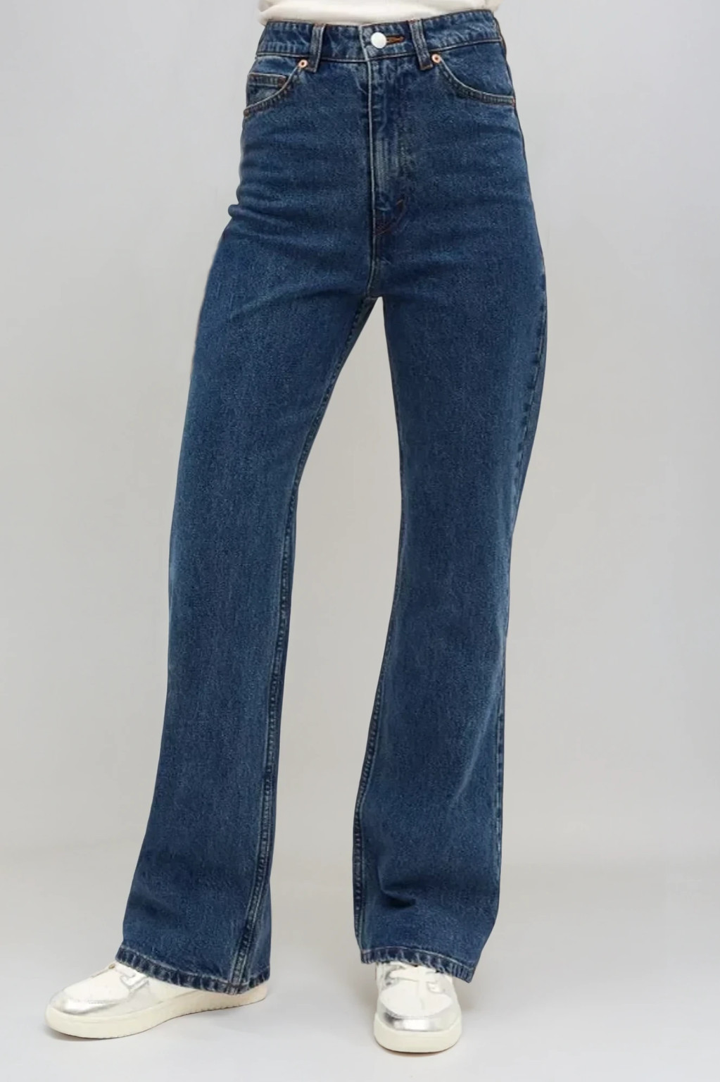 SPODNIE FLARE JEANS WYSOKI STAN