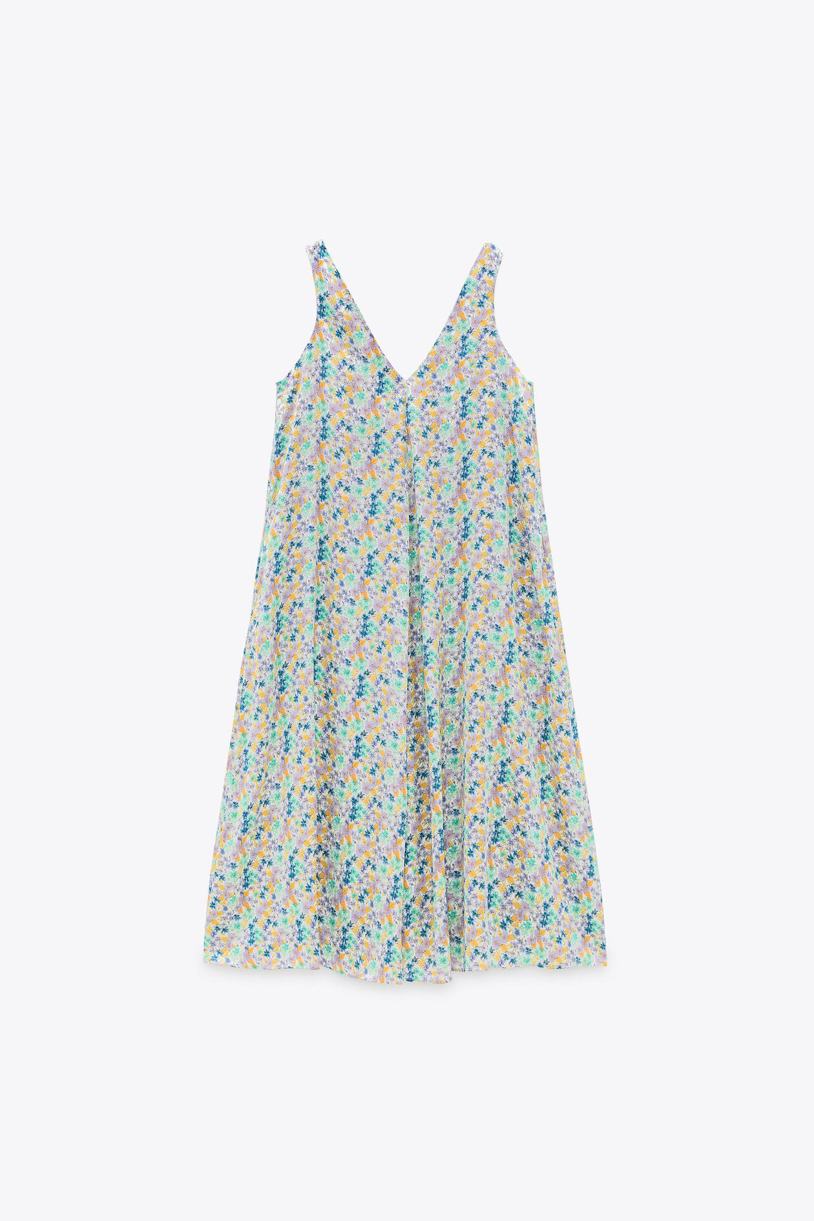 SUKIENKA V-NECK FLORAL PRINT