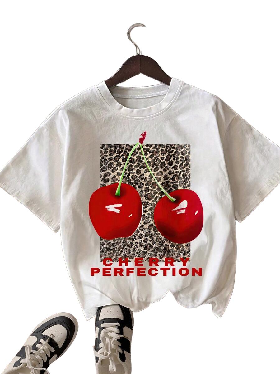 T-SHIRT DAMSKI Z NADRUKIEM 