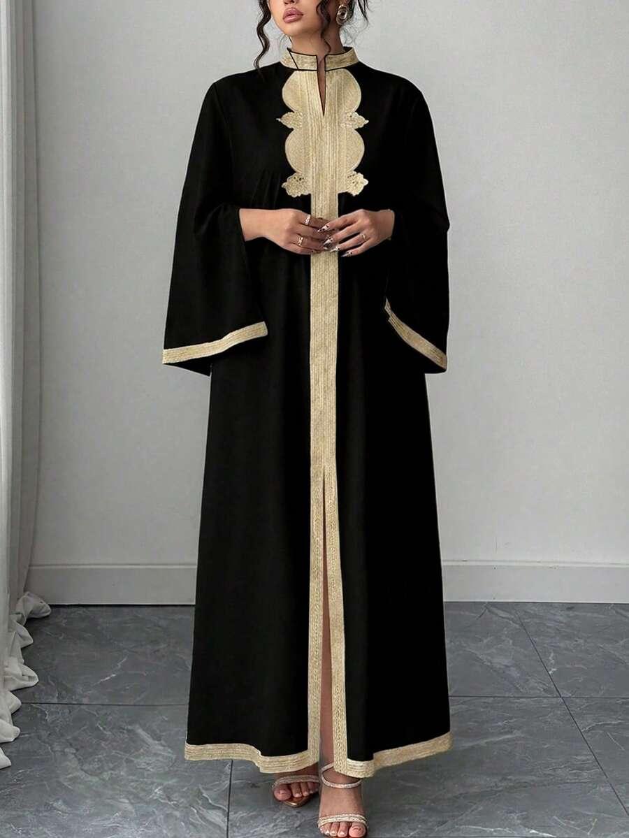CZARNA SUKIENKA ZDOBIENIA 