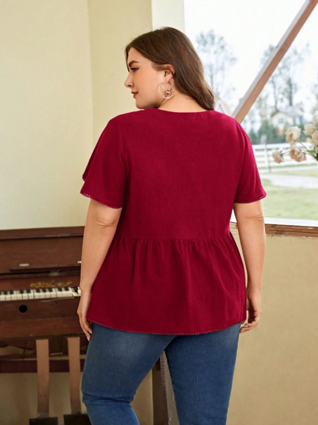 BLUZKA V NECK guziki