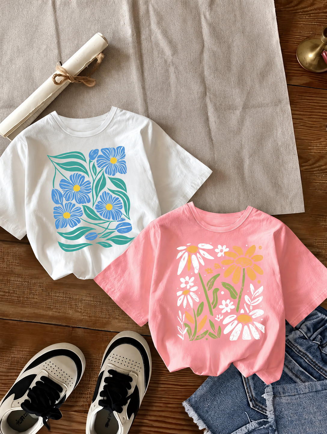 t-shirt nadruk 2-pack